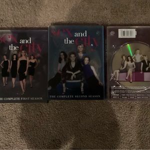 Sex and the City DVD’s, three complete seasons.